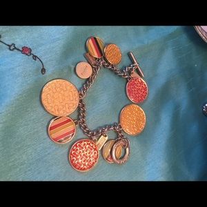 Vintage Coach Charm/Bangle Bracelet